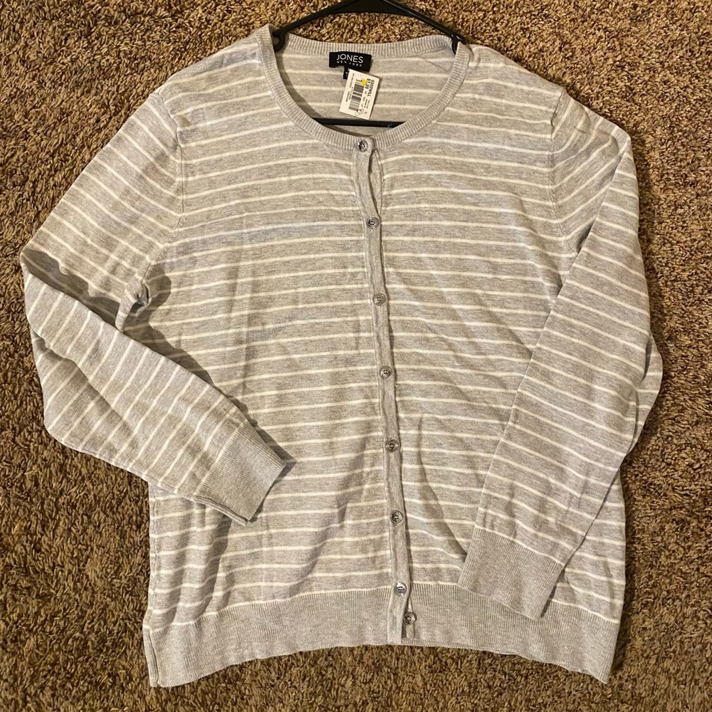 Striped Gray Cardigan